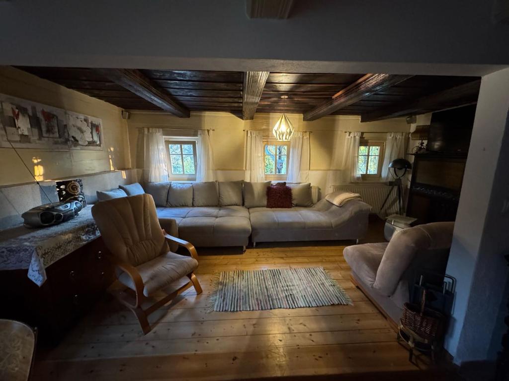 Posezení v ubytování Horní Prysk