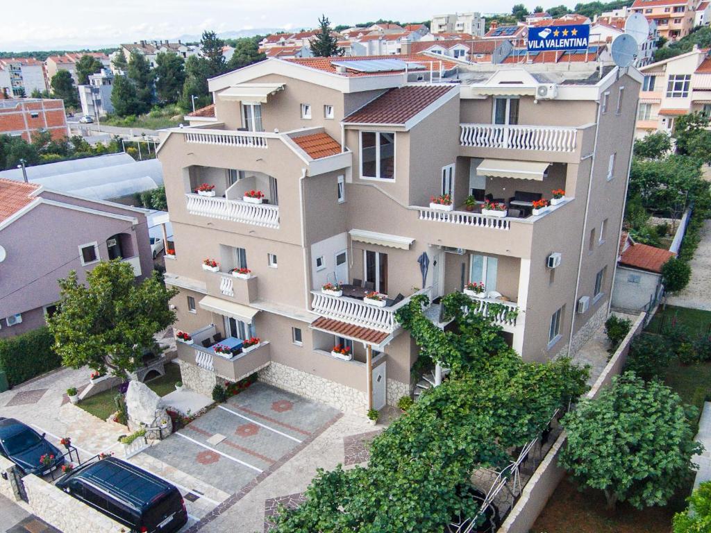 an aerial view of a large house at Villa Valentina in Zadar