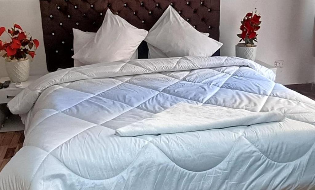 Postel nebo postele na pokoji v ubytování THE velvet HOUSE