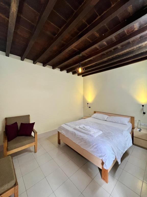 Ένα ή περισσότερα κρεβάτια σε δωμάτιο στο Lalitpur Stay