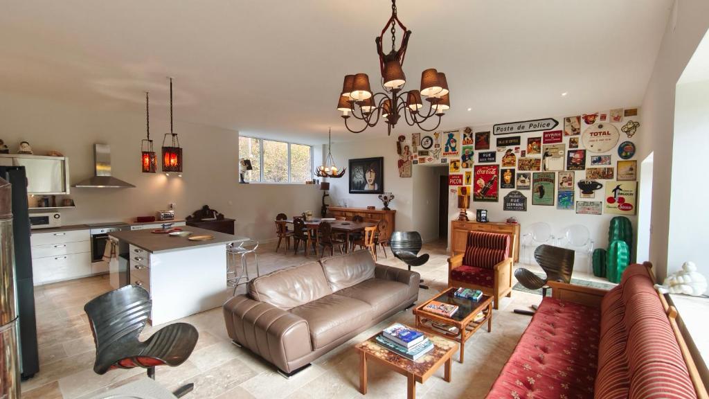 Kuchyň nebo kuchyňský kout v ubytování La maison du lac