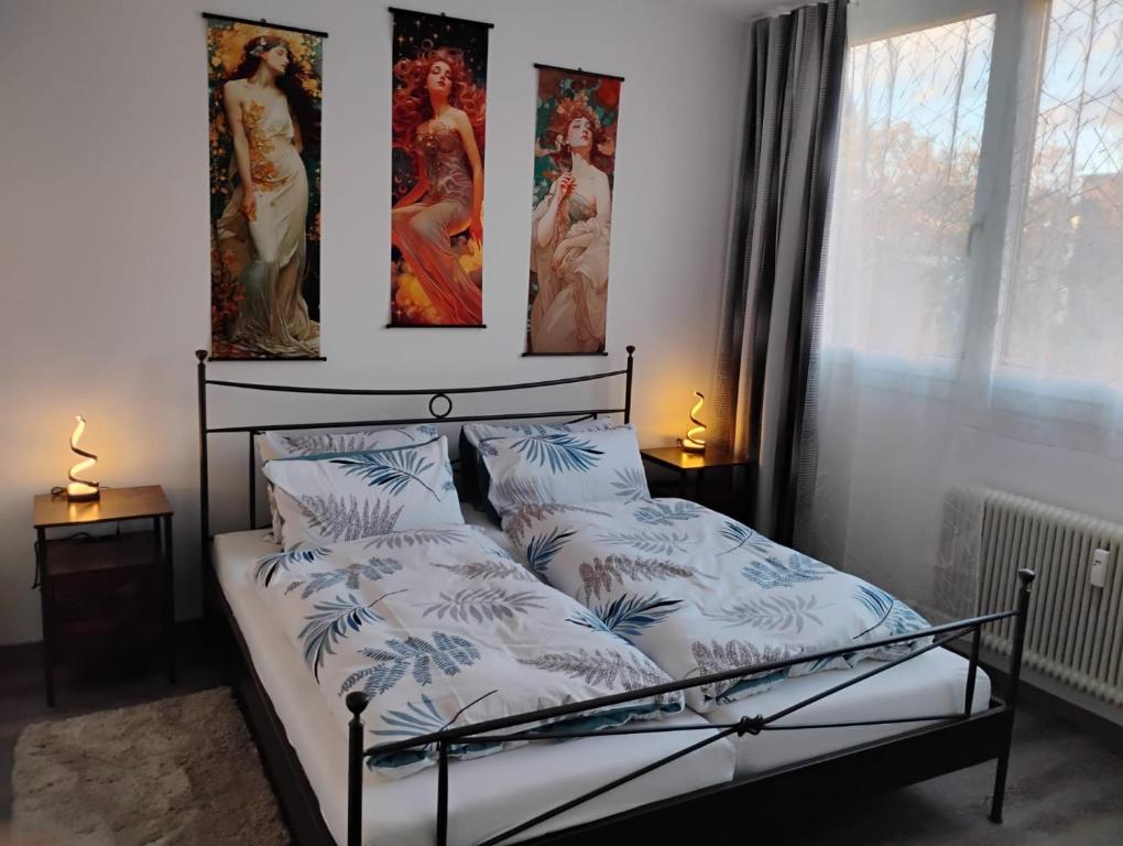 Ένα ή περισσότερα κρεβάτια σε δωμάτιο στο Apartment Arte