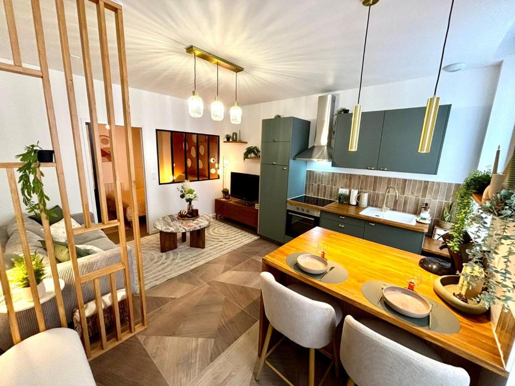 Posezení v ubytování Le Sienna - Centre ville et gare