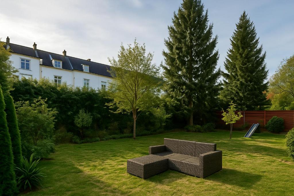 Κήπος έξω από το VAJAGIC Apartment mit GartenLounge! Messe, Klinikum, Krupp Krankenhaus