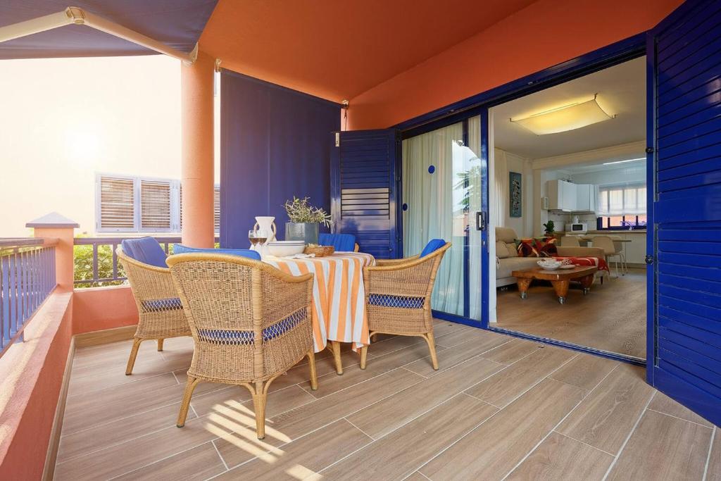 Et opholdsområde på Villa Flamboyán Meloneras