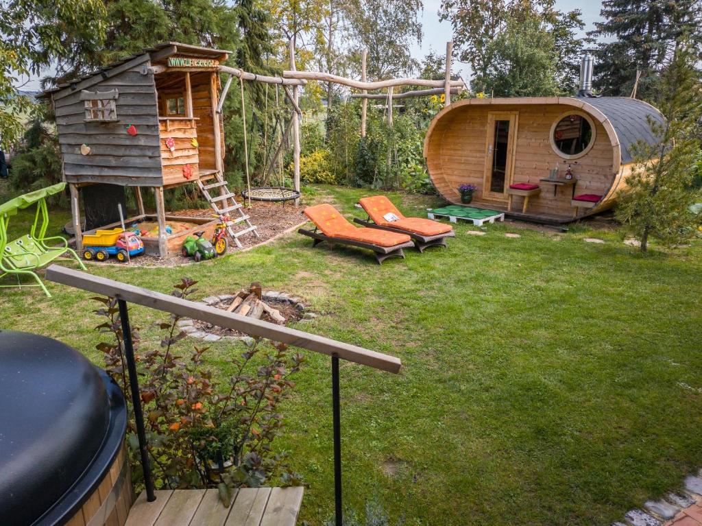 Zahrada ubytování Wohnung In Niedergurig Mit Grill, Sauna Und Garten
