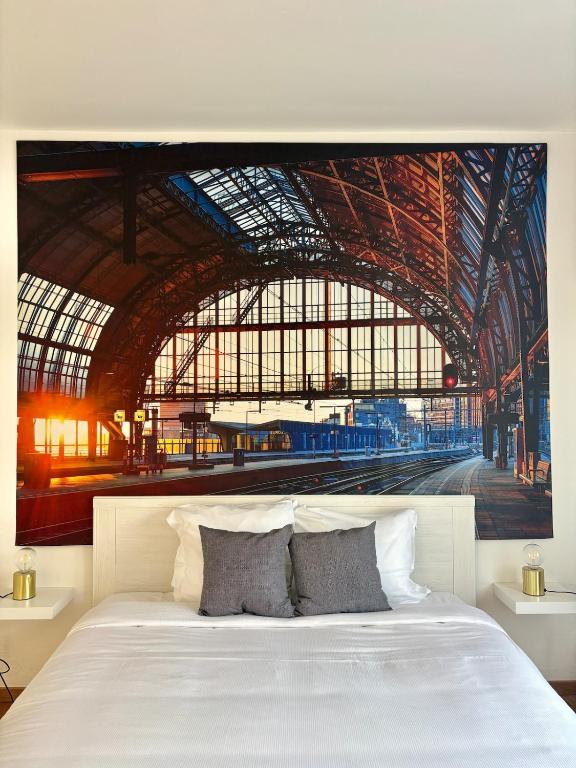 Ένα ή περισσότερα κρεβάτια σε δωμάτιο στο Vintage Station