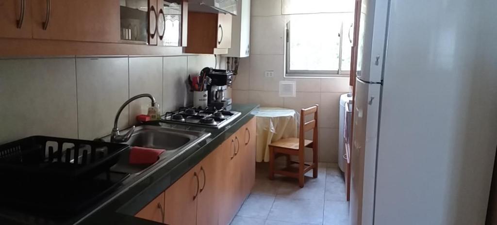 Kuchyň nebo kuchyňský kout v ubytování Maitencillo Opas Apartment