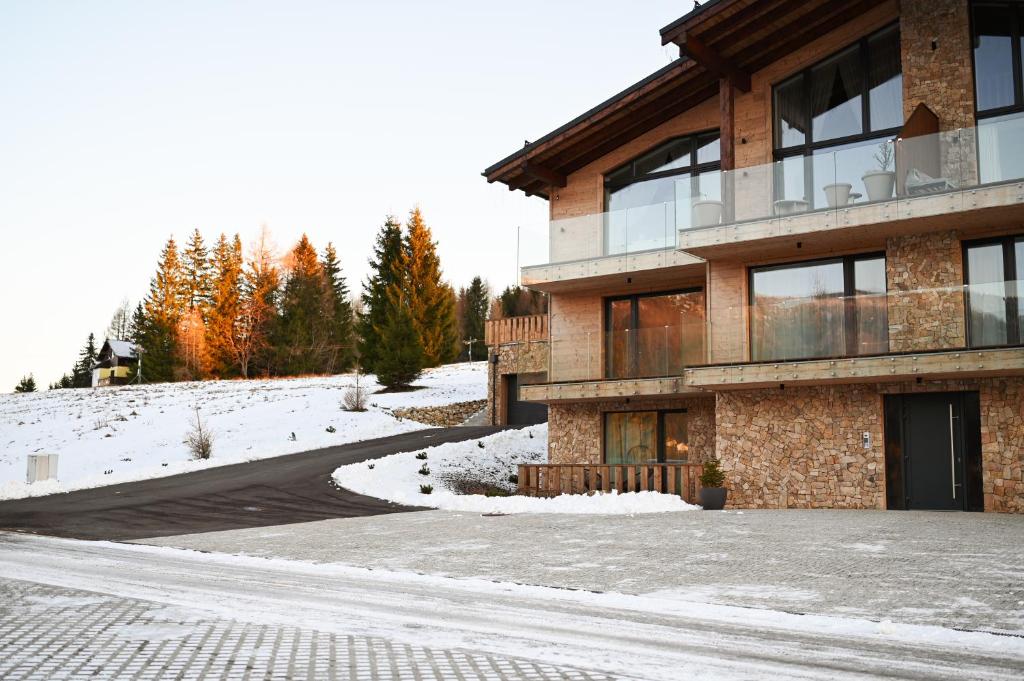 WOODLAND apartment and sauna v zimě