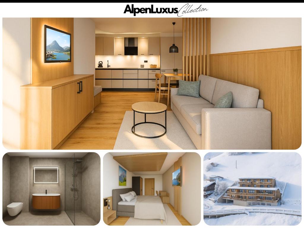 Χώρος καθιστικού στο Panorama Zillertal Loft - Opening December 2025