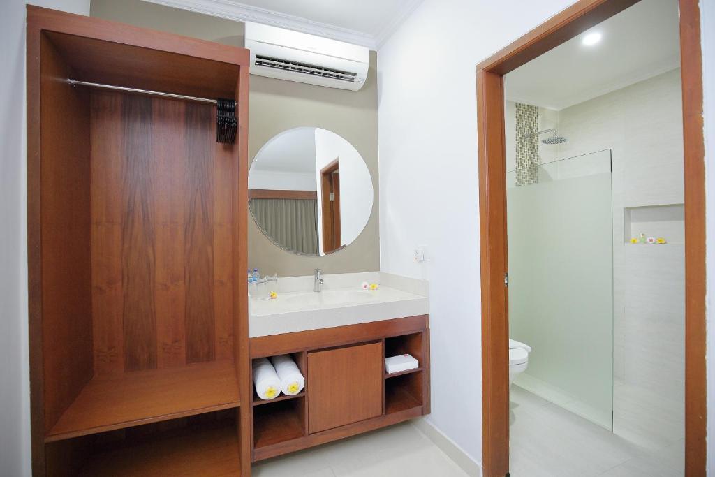 Koupelna v ubytování Dewi Sri Hotel