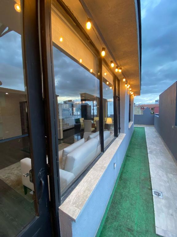 a view from the balcony of a house at Mi refugio chiquinquireño in Chiquinquirá