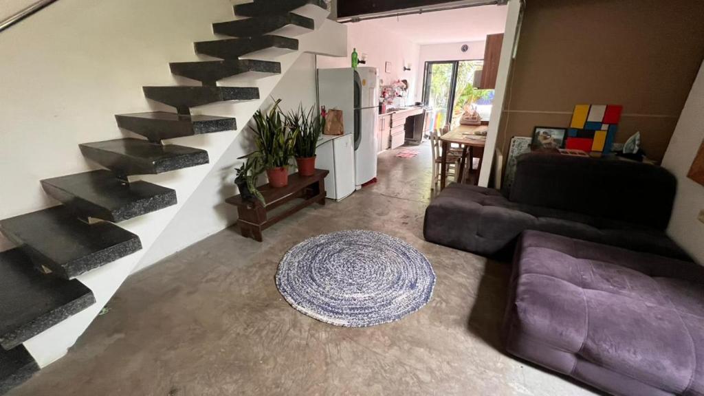 Гостиная зона в Casa Ibirapuera - Hospedagem