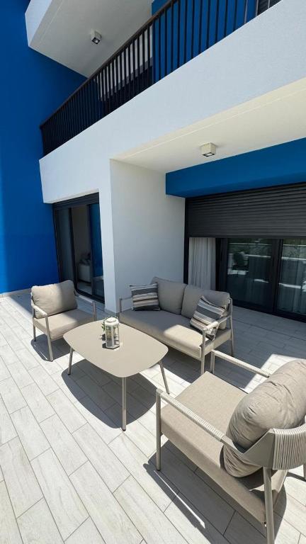Χώρος καθιστικού στο Luxury apartments in Ayla