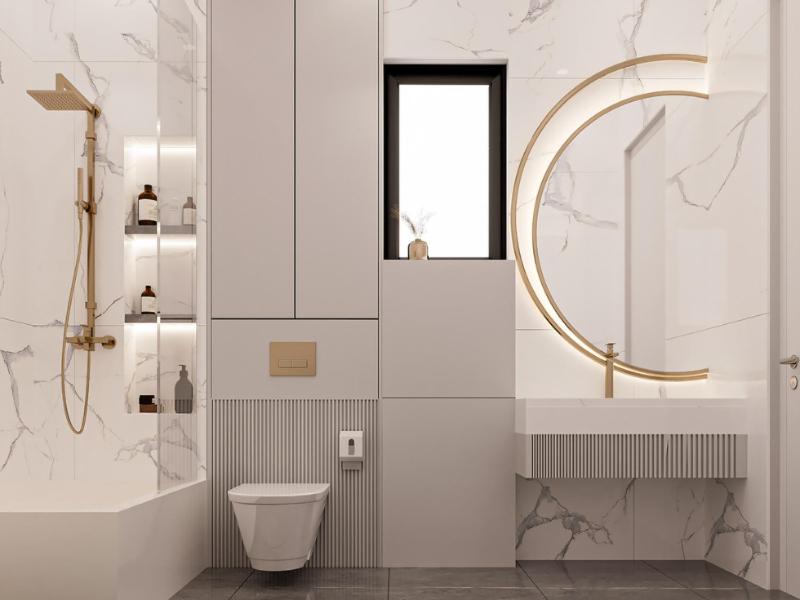 Koupelna v ubytování CoNet Hotel & Apartment