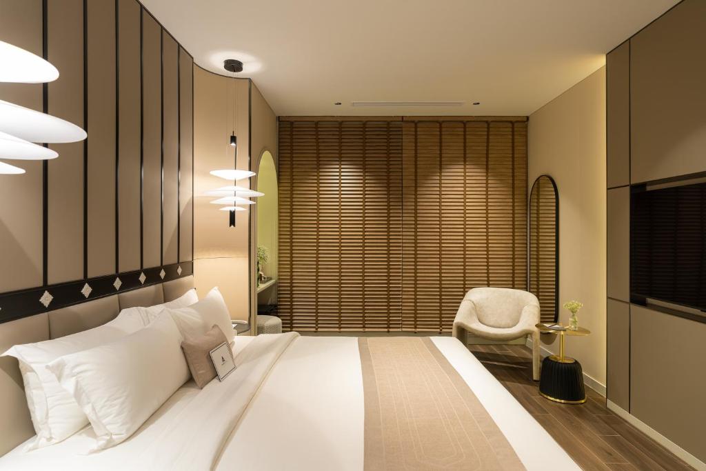 Phòng có giường cỡ King với Bồn tắm Spa