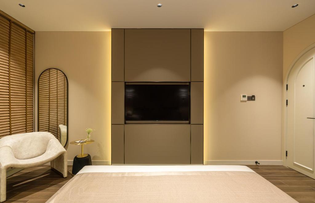 Phòng có giường cỡ King với Bồn tắm Spa
