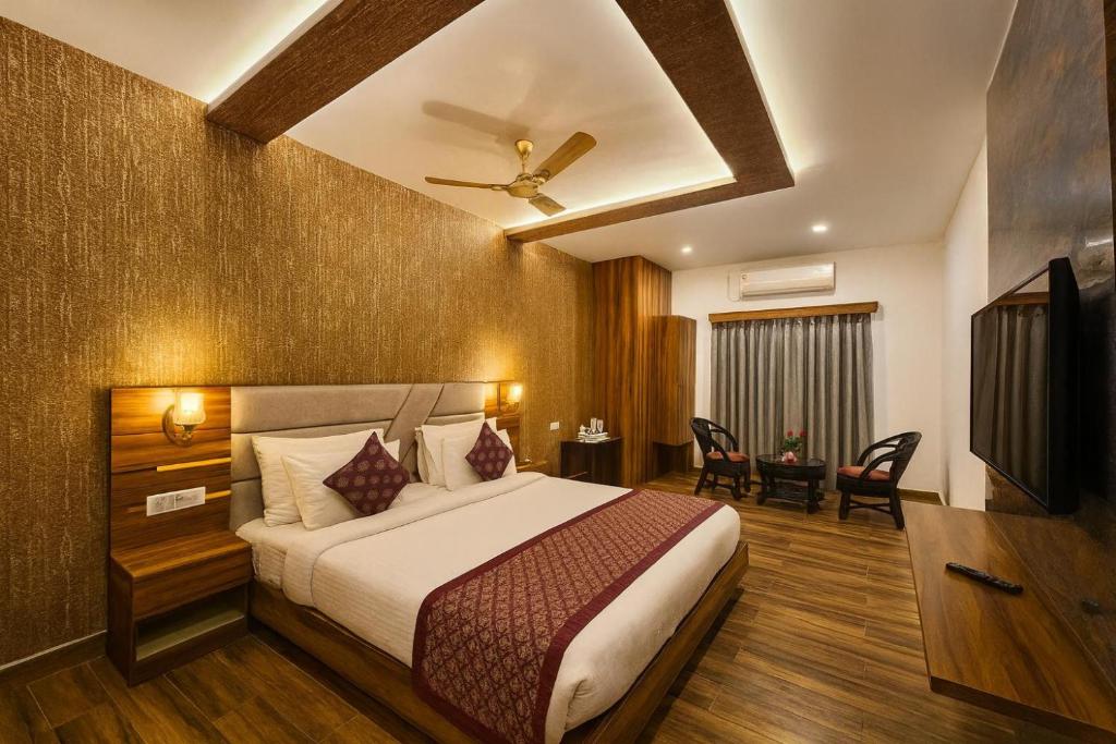 Postel nebo postele na pokoji v ubytování Hotel Zion Inn, Cantonment, Varanasi