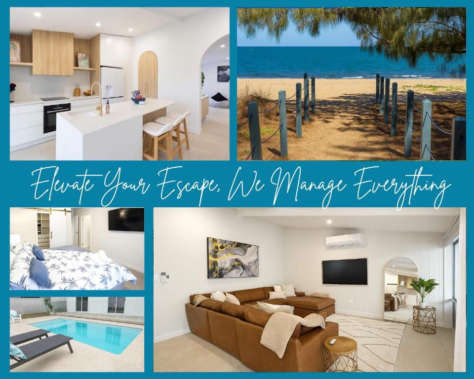 een collage van foto's van een huis bij Perfection in Pallarenda With Pool & Studio Apt in Pallarenda