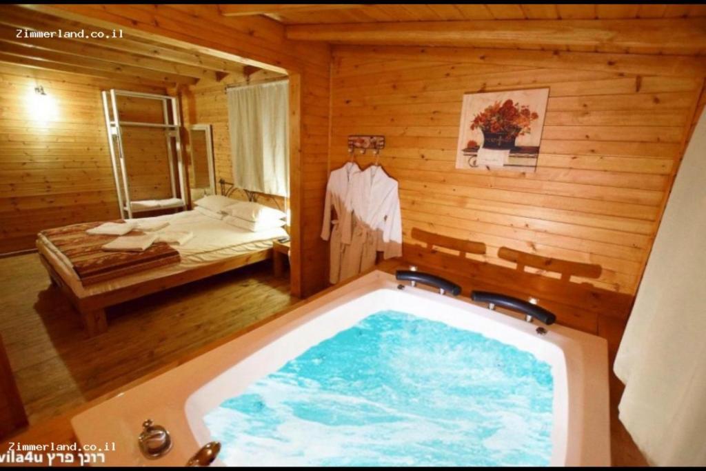 Fotografie z fotogalerie ubytování נופים בלבן - בקתה עם אמבט ספא מלבני ענק ובריכה פרטית v destinaci Ramot