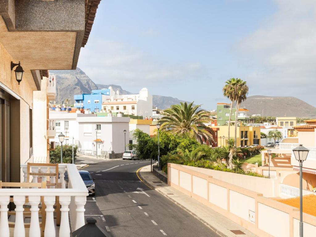 a view of a street in a city with buildings at Live Salinas 3 in Caleta de Interián