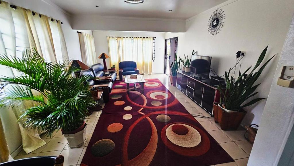 Χώρος καθιστικού στο Dovi Hut