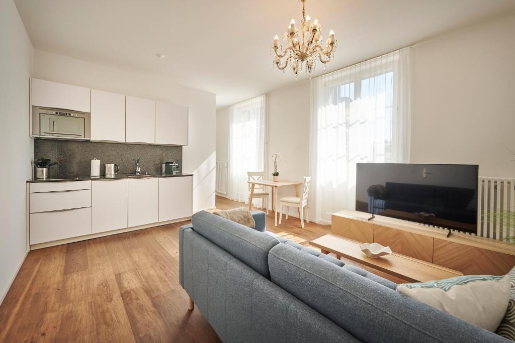 Η κουζίνα ή μικρή κουζίνα στο Bern 4, Modern City Apartment Bern, big privat terrace