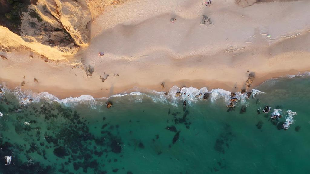 an aerial view of a beach and the ocean at Vale Furado Sea & Nature - BY SCH - B in Vale Furado