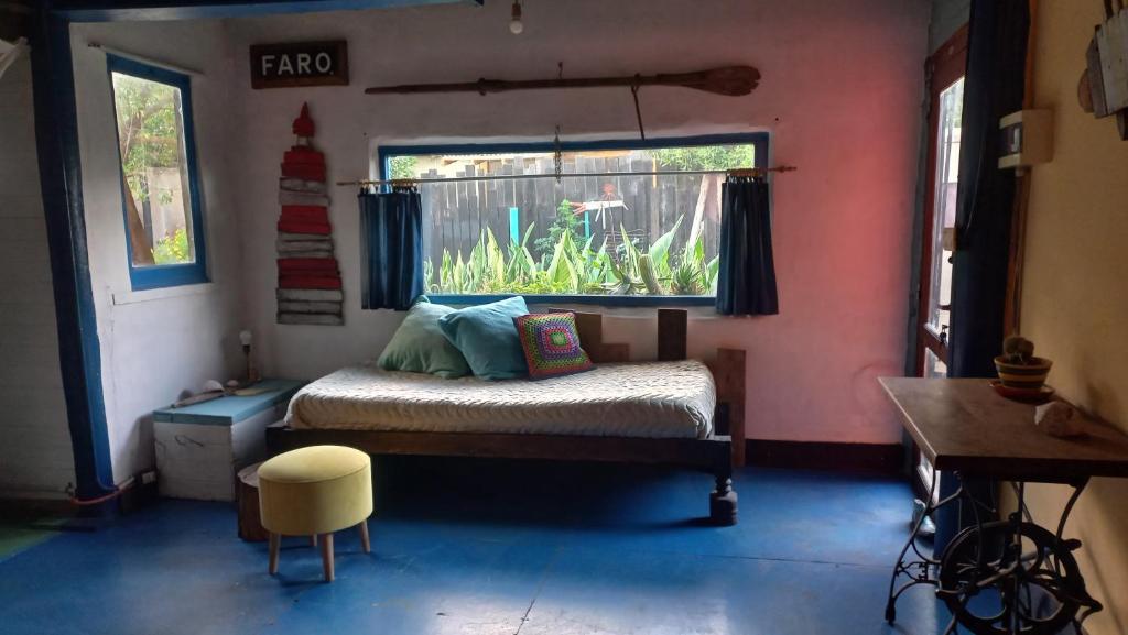 Ένα ή περισσότερα κρεβάτια σε δωμάτιο στο albuferina