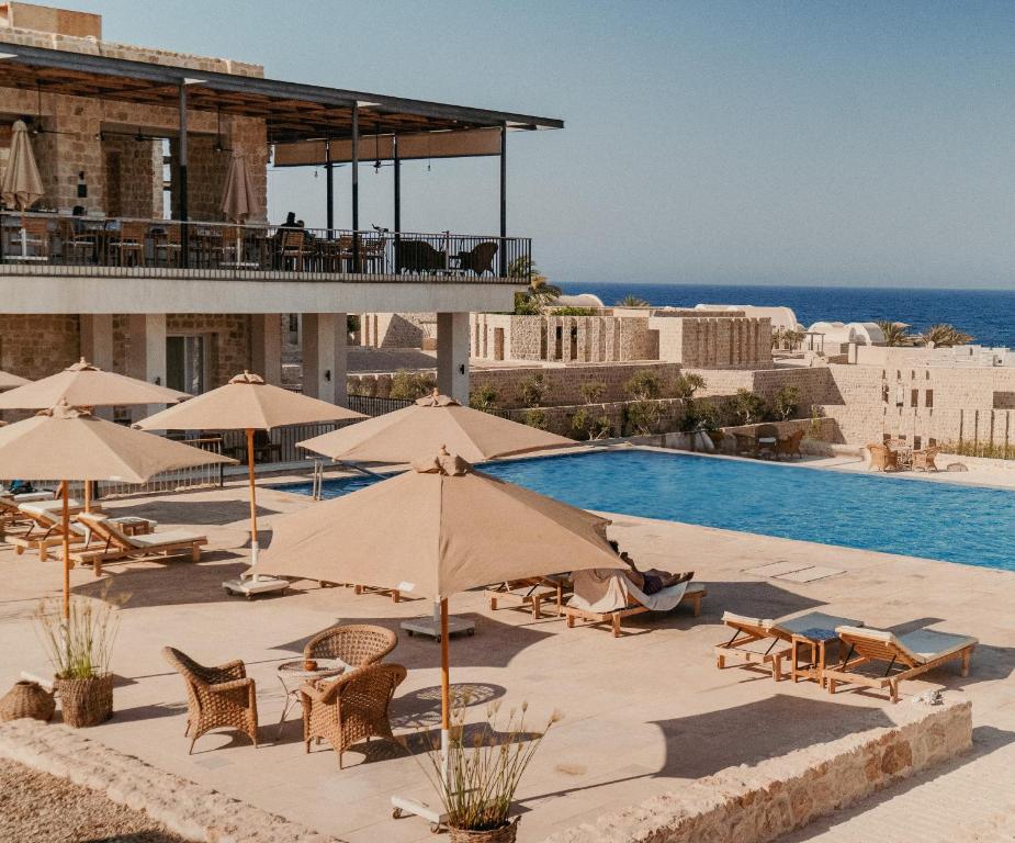 Bazén v ubytování Wadi Sabarah Lodge nebo v jeho okolí