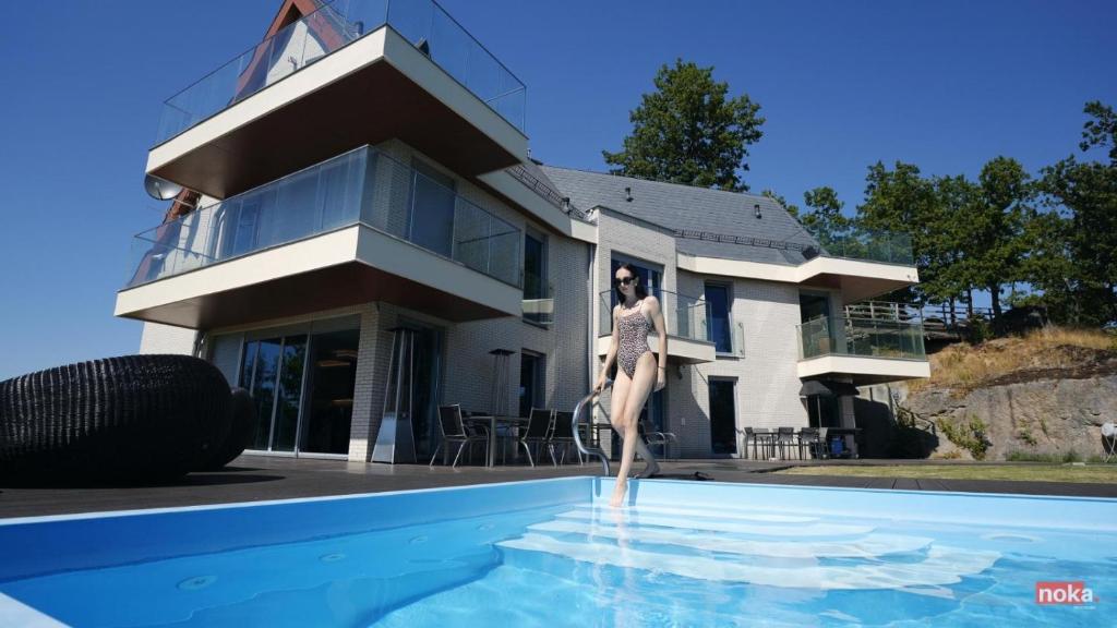 Swimmingpoolen hos eller tæt på SudeckaHill Apartaments