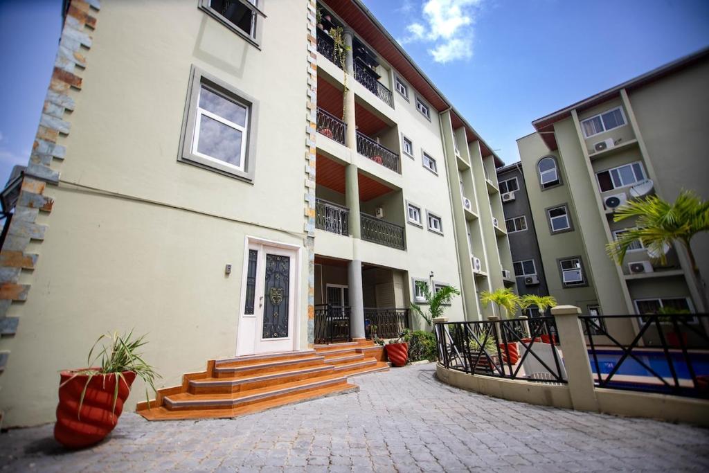 Bygningen som lejligheden ligger i