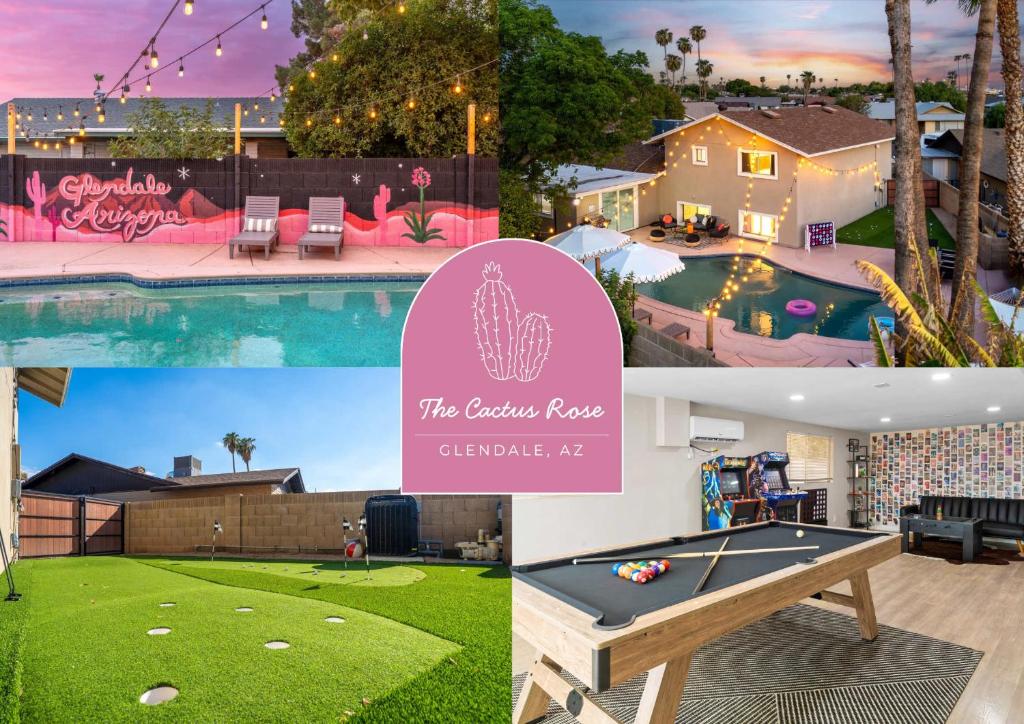 Bazén v ubytování 6 Br Resort Style Home Pool Game Room Fire Pit nebo v jeho okolí