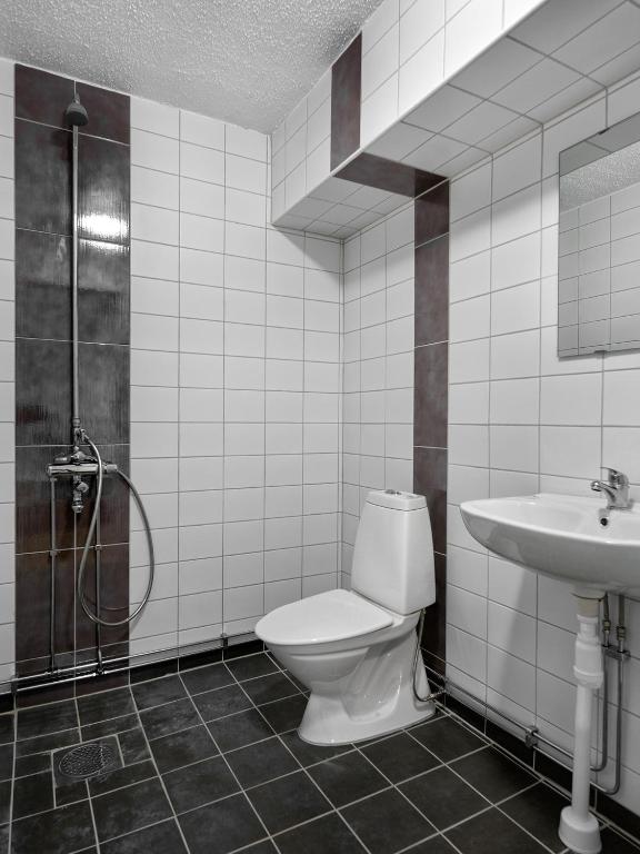 Koupelna v ubytování Mosebacke Hostel