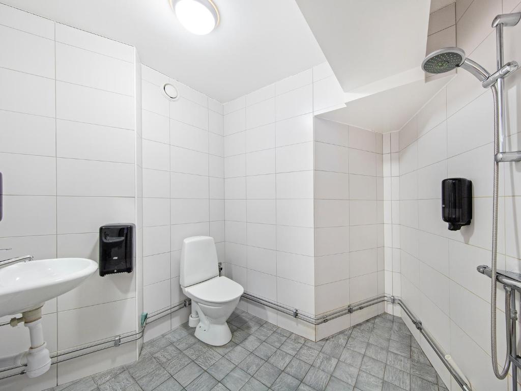Koupelna v ubytování Mosebacke Hostel