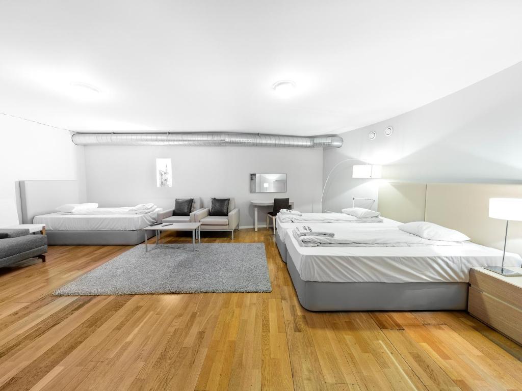 Postel nebo postele na pokoji v ubytování Mosebacke Hostel