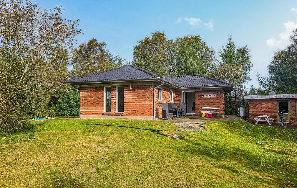 Bygningen som feriehuset ligger i