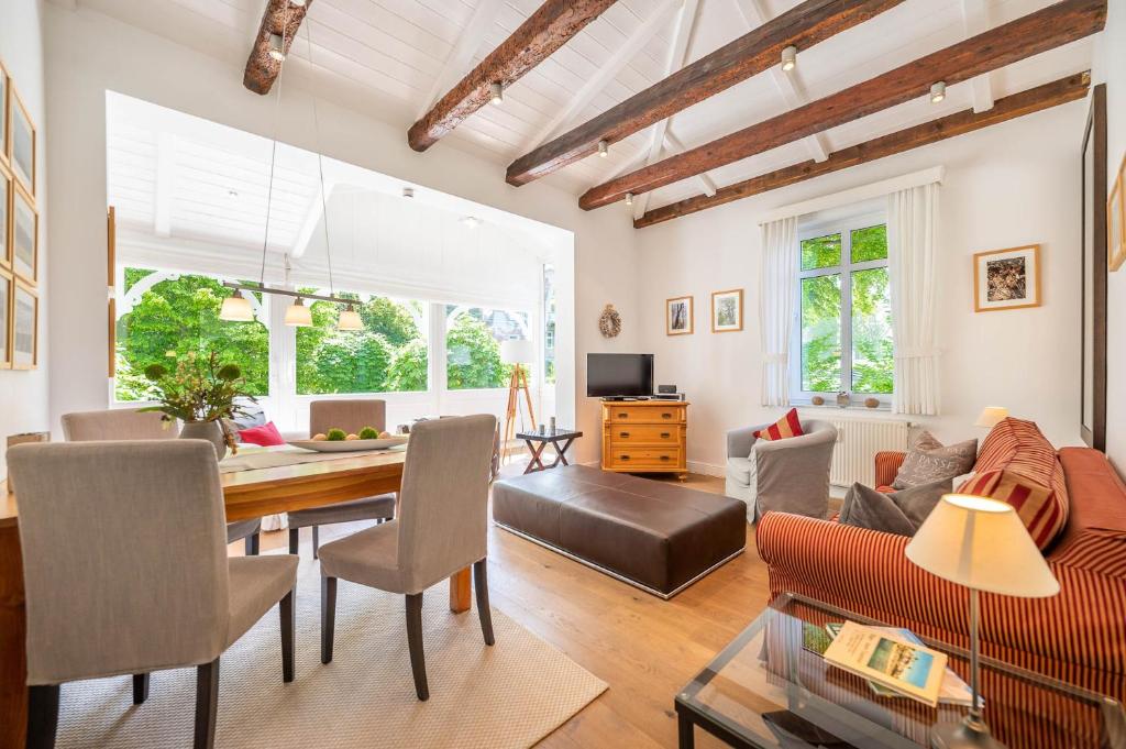 Istumisnurk majutusasutuses Appartement Die Stubnitz