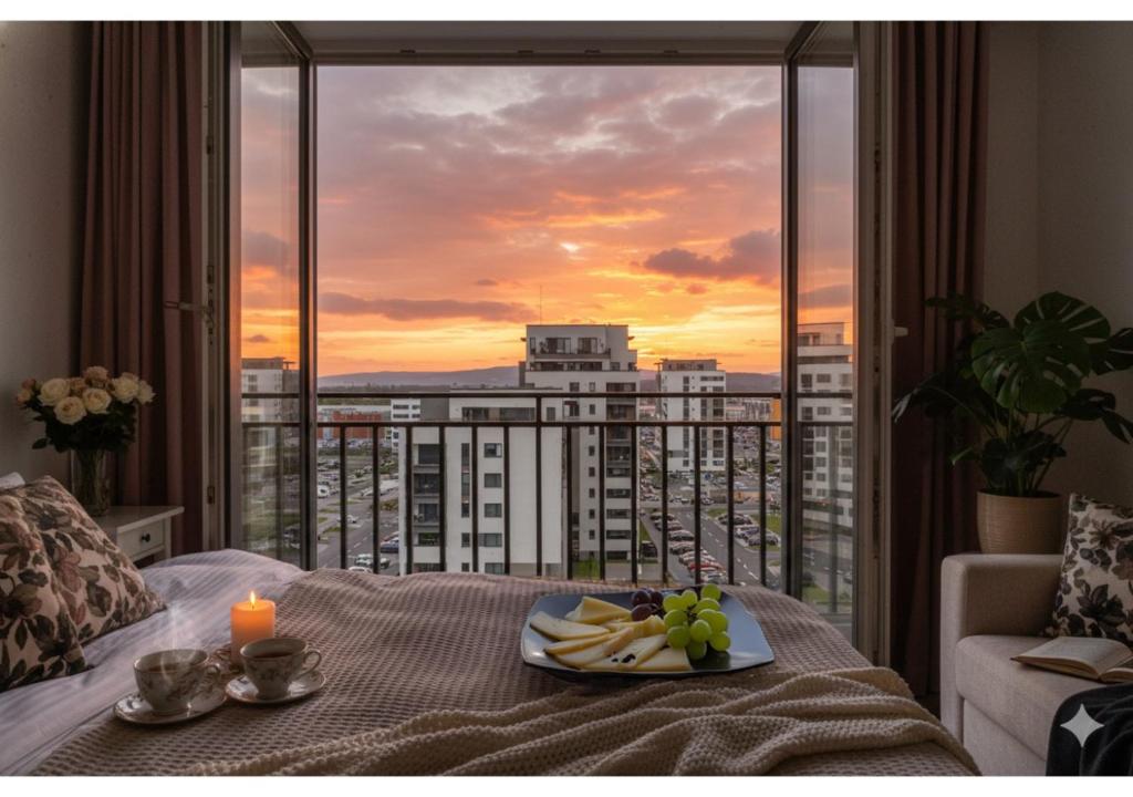 Μπαλκόνι ή βεράντα στο Apart B&V 701 Coresi - Luxury Mountain Haven