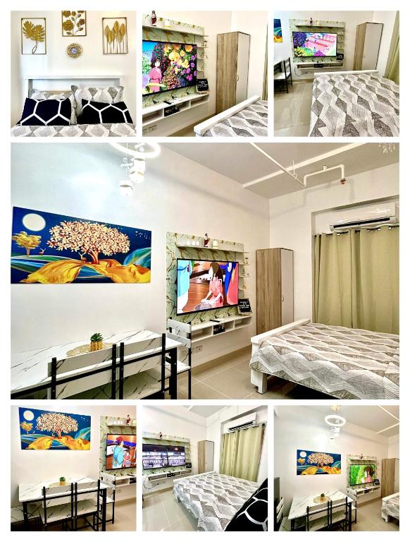 Postel nebo postele na pokoji v ubytování Paradise Point Staycation