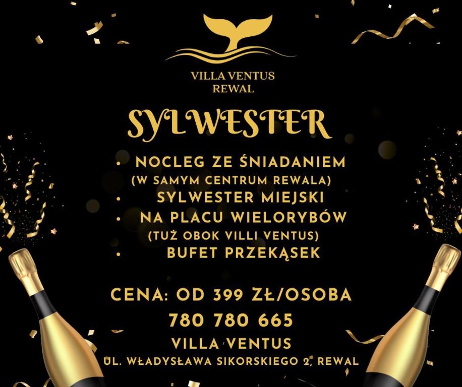 a poster for a wine tasting with two bottles of champagne at Villa Ventus in Rewal