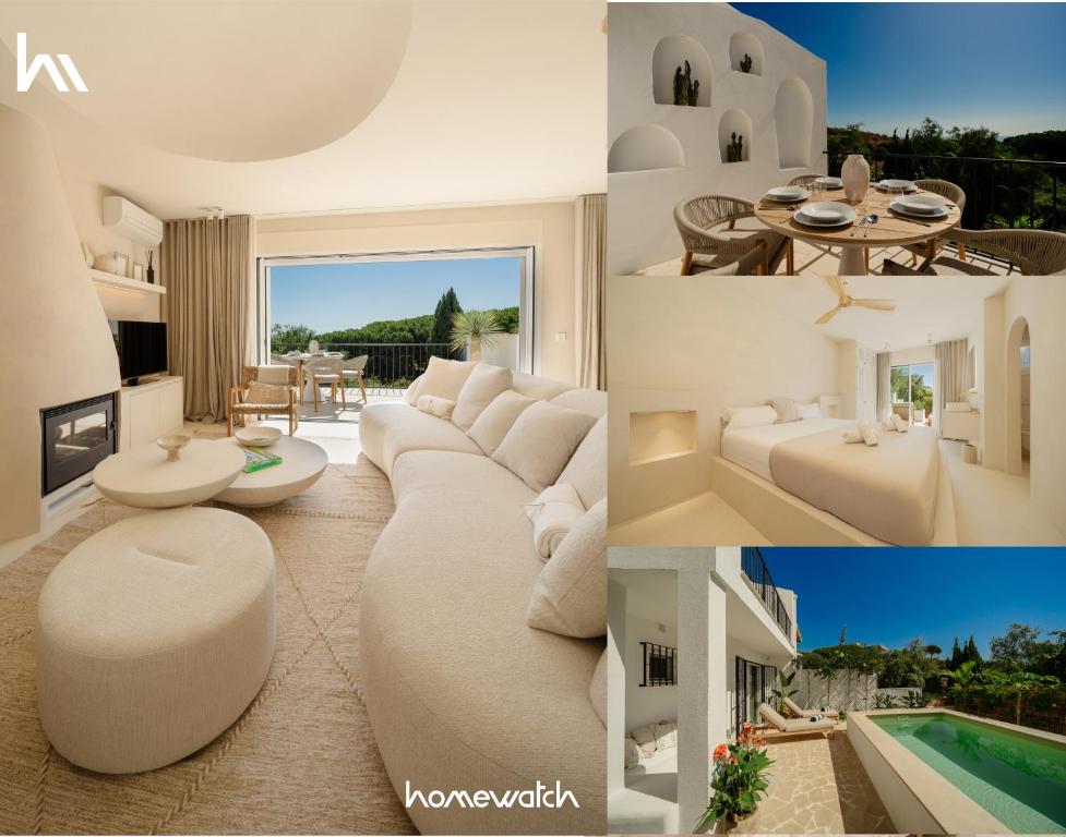 Modern townhouse with private heated pool near Cabopino beach in Artola, Marbella