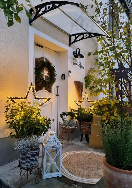 BirlenbachSecond Home的盆栽植物屋的前门