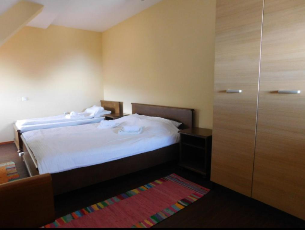 una camera d'albergo con letto e armadio di Apartments 1A JollyKop a Kopaonik