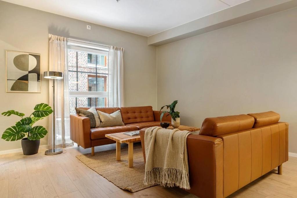 Χώρος καθιστικού στο Modern downtown apartment