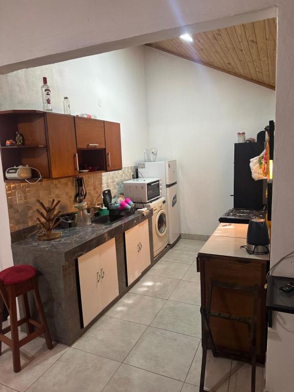 Η κουζίνα ή μικρή κουζίνα στο Casa de la playa