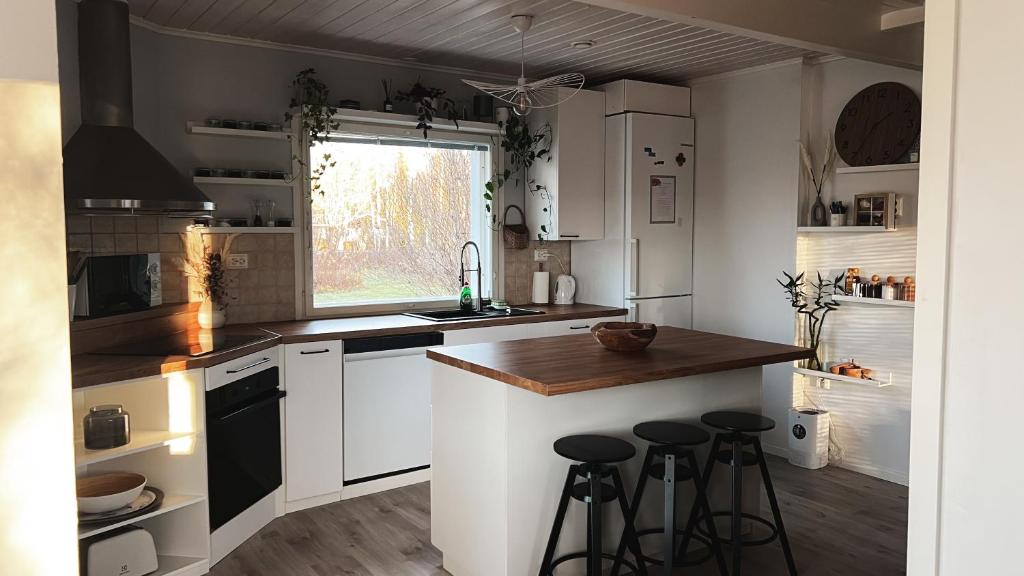 Kuchyň nebo kuchyňský kout v ubytování Winter Wonderland Home