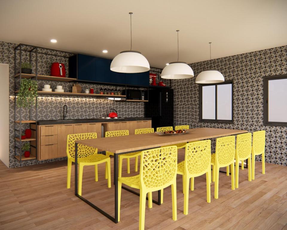 Η κουζίνα ή μικρή κουζίνα στο Carambola CoLiving