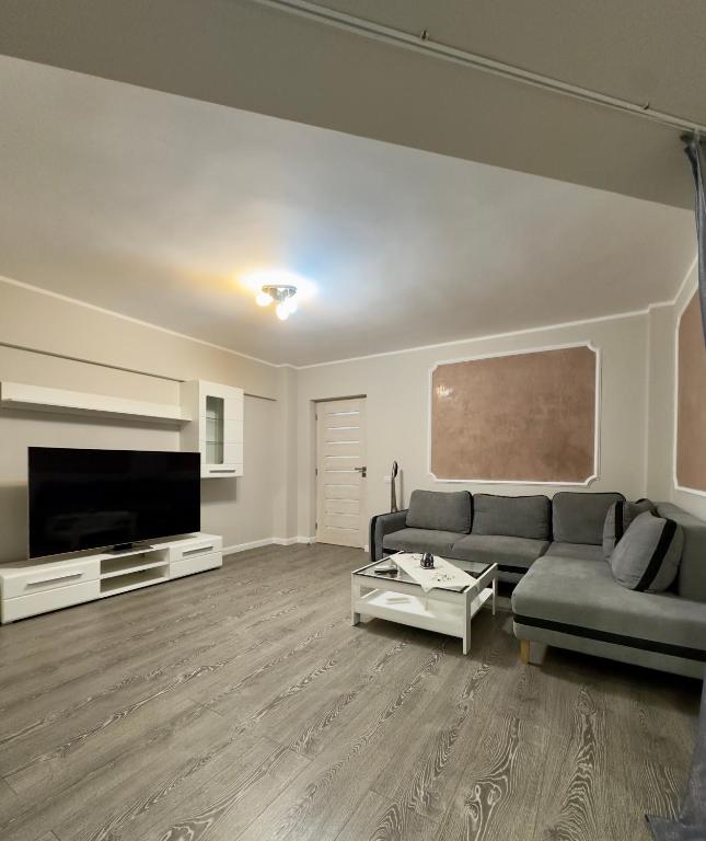 Χώρος καθιστικού στο Christmas Market View Apartment