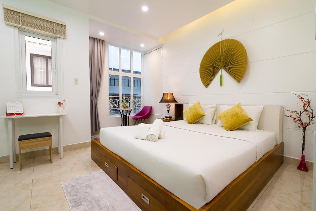 Ένα ή περισσότερα κρεβάτια σε δωμάτιο στο Adventure Hotel